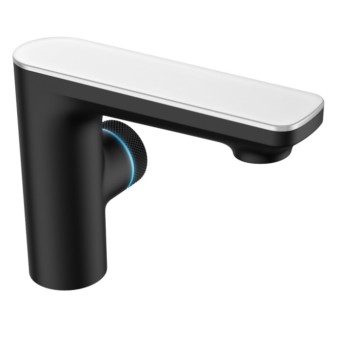 Смеситель для раковины, сенсорный, BERGES Morans, черный арт. 076002