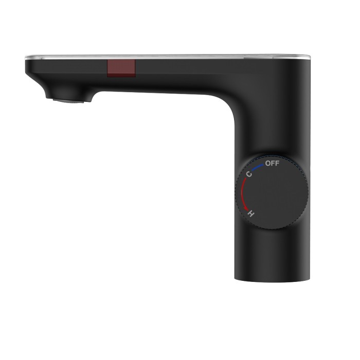 Смеситель для раковины, сенсорный, BERGES Morans, черный арт. 076002