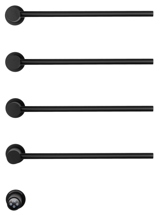 Полотенцесушитель электрический встраиваемый, Wonzon & Woghand Hamburg, WW-AL314-MB цвет: черный