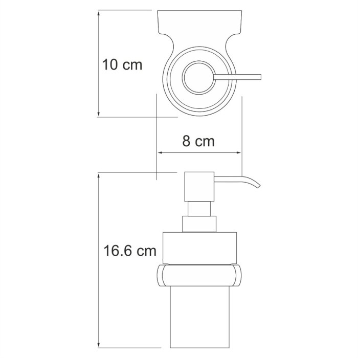 Дозатор для жидкого мыла WasserKRAFT Berkel K-6800 арт. K-6899