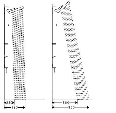 Душевая система скрытого монтажа без смесителя Rainfinity Hansgrohe, белый арт. 26842700