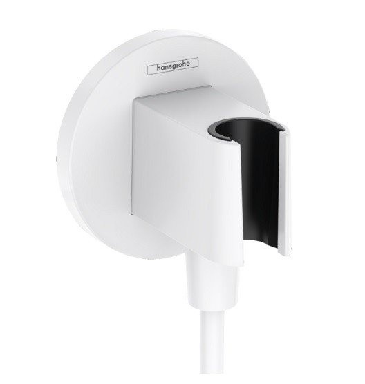 Шланговое подключение S с держателем для душа FixFit S Hansgrohe, белый арт. 26888700