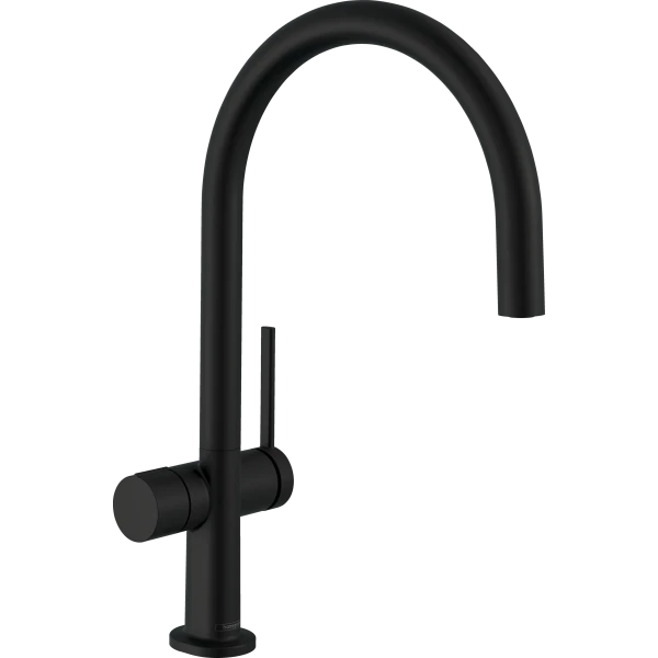 Смеситель для кухни, с запорным вентилем, Hansgrohe Talis M54, черный арт. 72805670