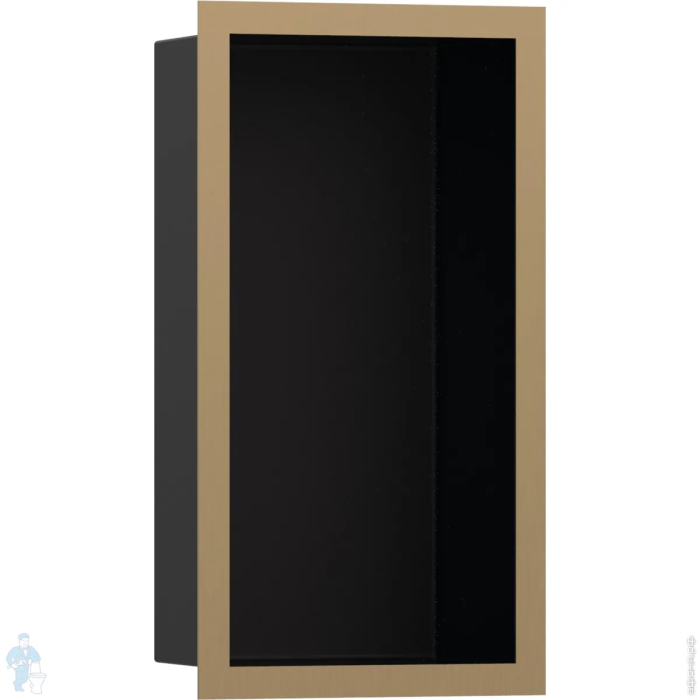 Настенный короб с цветом корпуса и дизайнерской рамой, 30х15х10 см, Hansgrohe XtraStoris Individual, бронза арт. 56095140