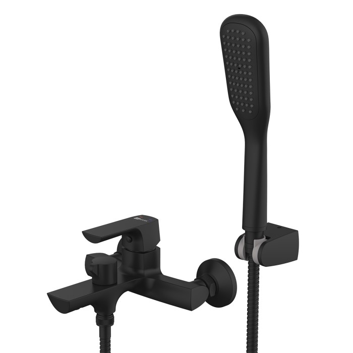 Смеситель для ванны Lemark Ursus LM7214BL с душем, цвет: черный