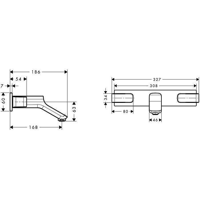 Смеситель для раковины Urquiola Axor, шлифованная бронза арт. 11042140
