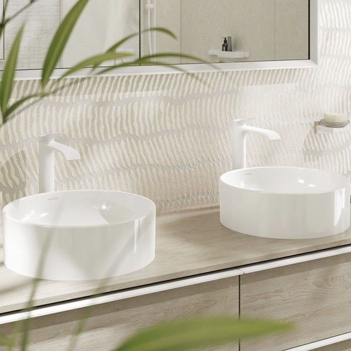Раковина накладная 40x40 см Hansgrohe Xuniva S Белый арт. 60164450