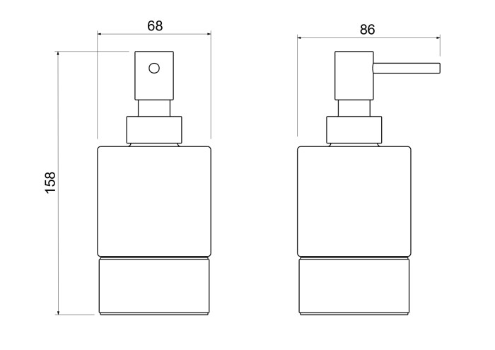 Дозатор настольный, Aquatek Лира, хром арт. AQ4429CR