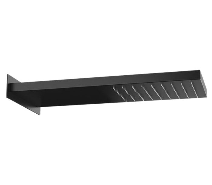 Верхний душ настенный 50x20 см черный матовый, Remer, 350SSNOX