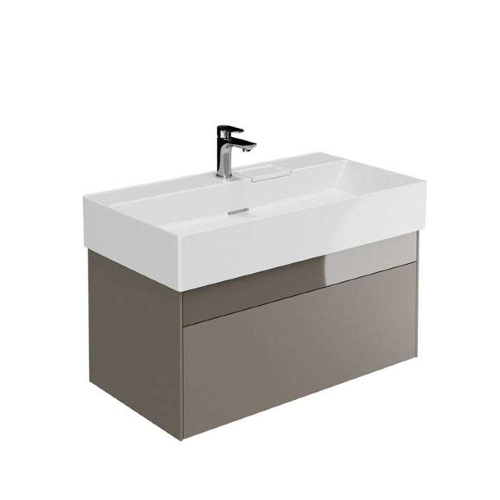 Тумба подвесная 2 ящика 90 см, Logica Kerama Marazzi, бежевый - LOG.90.2\SAN