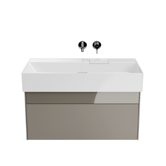 Тумба подвесная 2 ящика 90 см, Logica Kerama Marazzi, бежевый - LOG.90.2\SAN