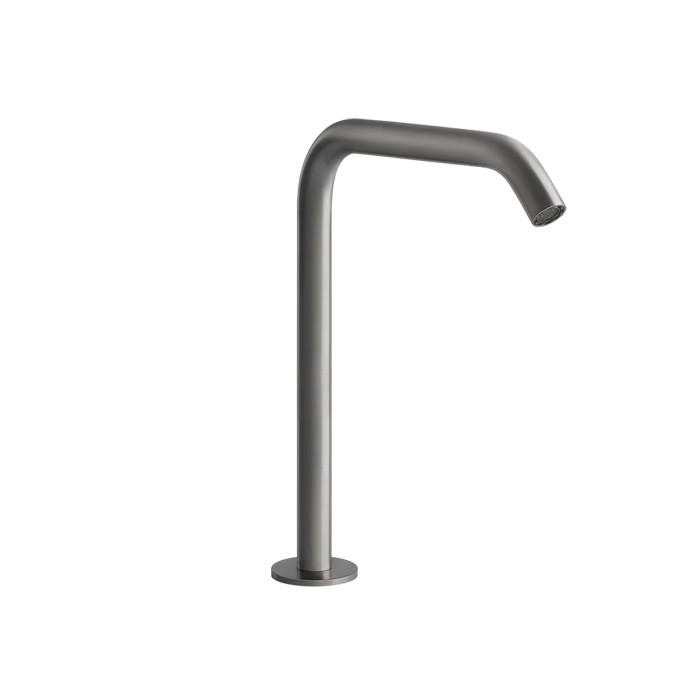 Отдельностоящий излив. Н: 230мм, Gessi 316, шлифованная сталь арт. 54093#239