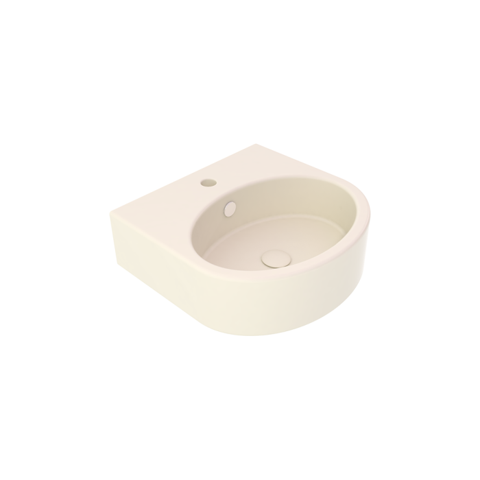 Раковина подвесная 45х44 см пергамон матовый, GSG Ceramic Design Like, LKLAVBW45015