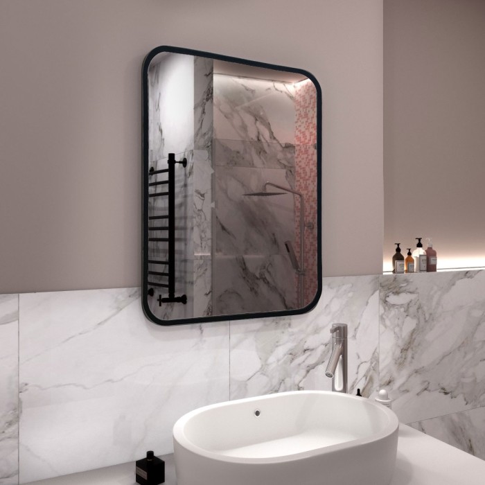 Зеркало 600х800 рама пластик, Azario Мальта-лофт - ФР-00002427