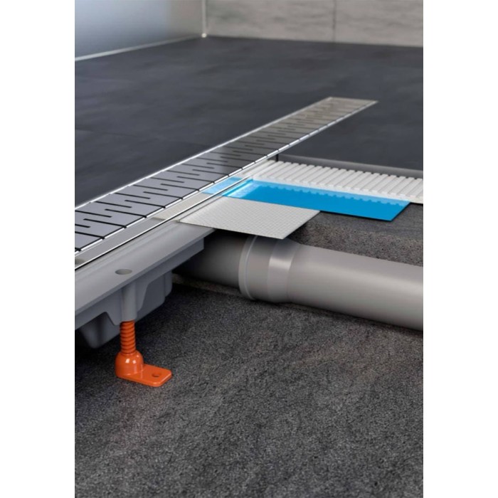 Душевой лоток D40 850 мм, боковой слив, пластиковый, решетка из нержавеющей стали, Medium Azario - AZ-CH 850 M