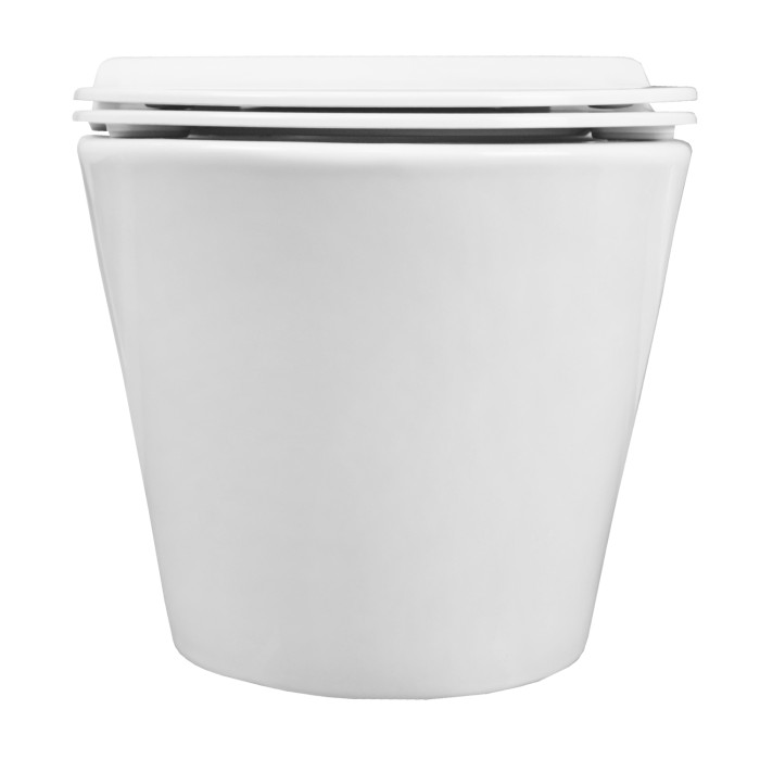 Сет: Инсталляция + Унитаз подвесной Creo Ceramique с системой смыва Tornado, в комплекте с быстросъемным сиденьем микролифт  Azario - AZ-8010-1000+CR1100NR