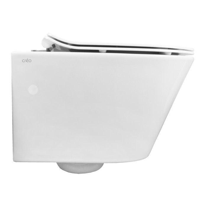 Сет: Инсталляция + Унитаз подвесной Creo Ceramique с системой смыва Tornado, в комплекте с быстросъемным сиденьем микролифт  Azario - AZ-8010-1000+CR1100NR