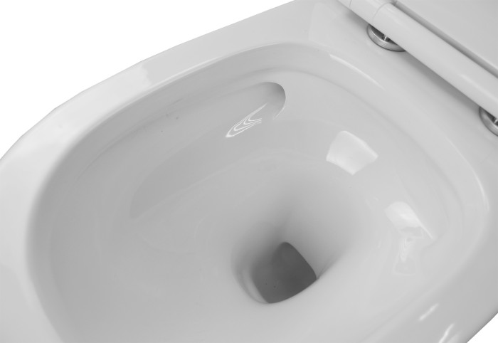 Сет: Инсталляция + Унитаз подвесной Creo Ceramique с системой смыва Tornado, в комплекте с быстросъемным сиденьем микролифт  Azario - AZ-8010-1000+CR1100NR