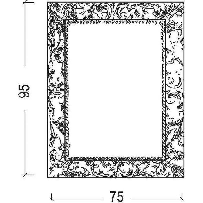Зеркало silver эмаль, Boheme Neoart - 516
