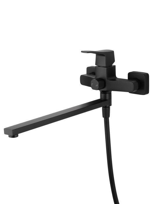 Смеситель для ванны, Wonzon & Woghand Flex, WW-639906-MB цвет: черный