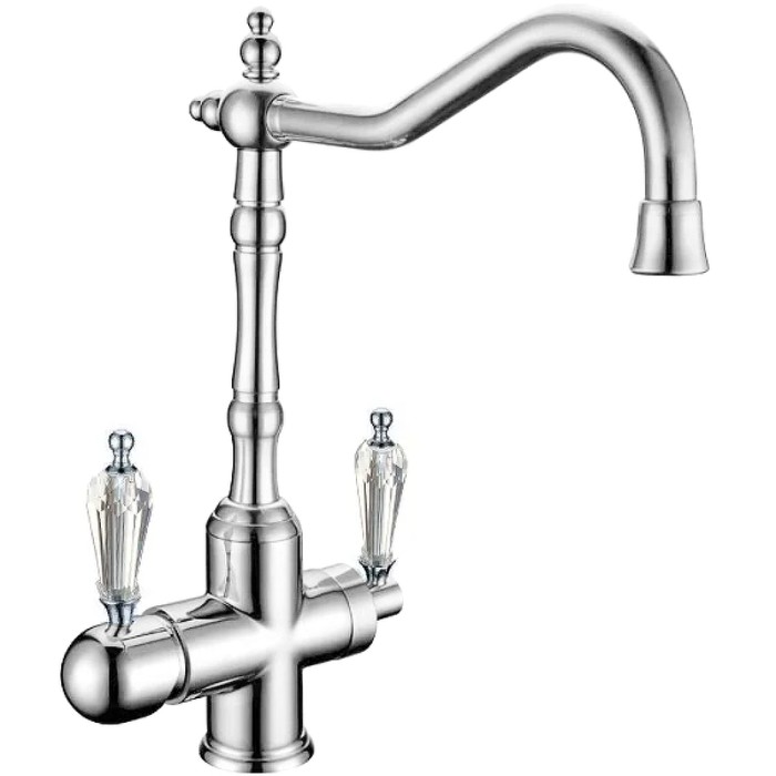 Смеситель для кухни с краном с кристаллом swarovski, Boheme Kitchen - 113-SW