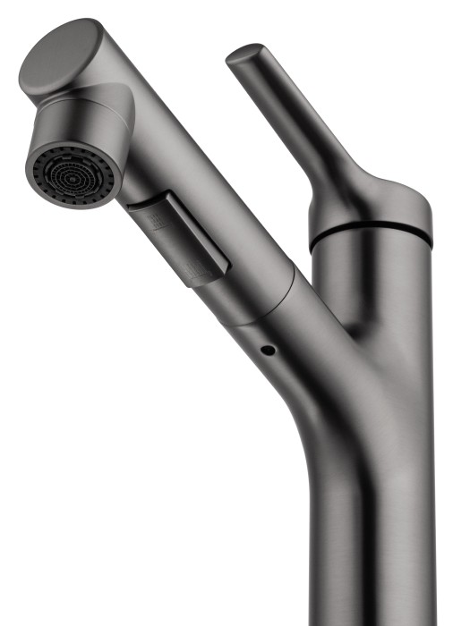 Смеситель для раковины с выдвижным изливом, Wonzon & Woghand, WW-A40862-BGG цвет: графит