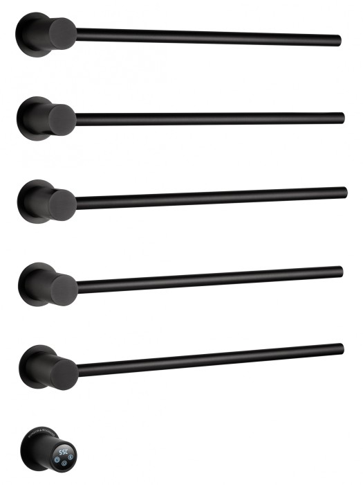 Полотенцесушитель электрический встраиваемый, Wonzon &amp; Woghand Hamburg, WW-AL315-MB цвет: черный