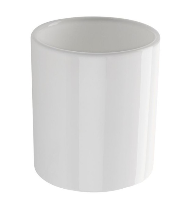 Наcтольный белый керамический стакан STIL HAUS Bucket, BK10AP(BI) цвет: белый