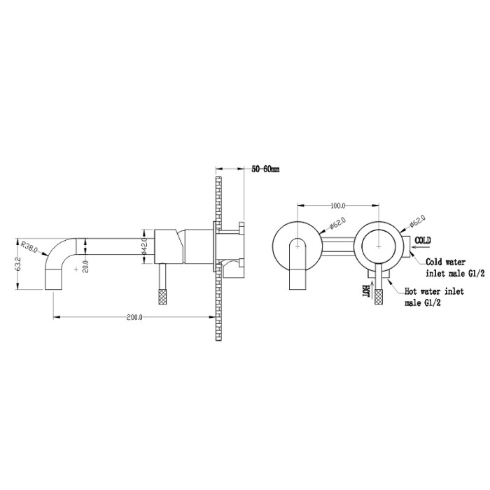 Смеситель для раковины, хром, Uno Boheme 465-CR