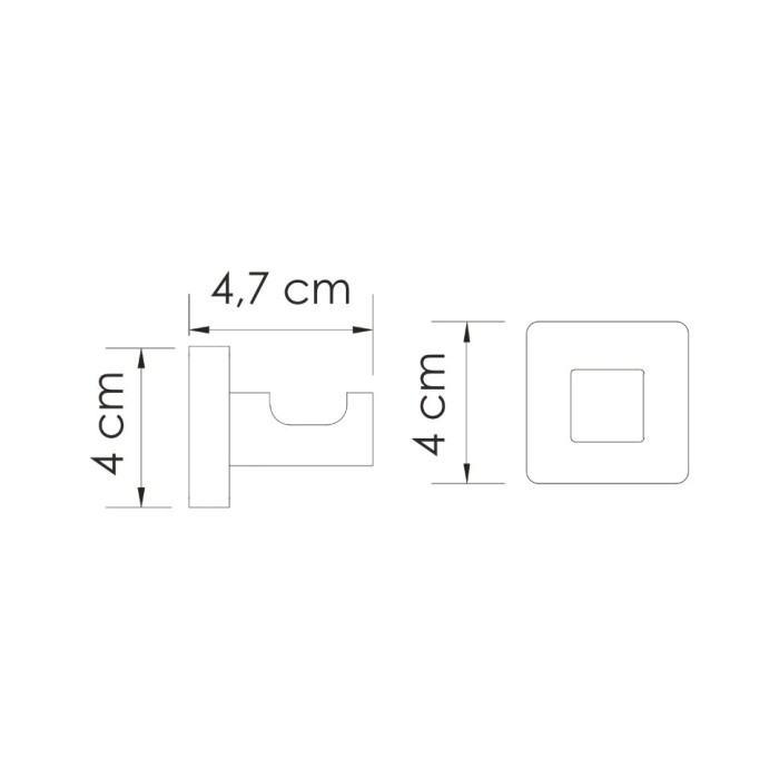 Крючок WasserKRAFT Rhin K-8700 арт. K-8723