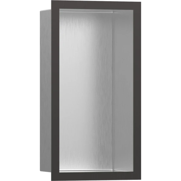 Настенный короб с цветом корпуса и дизайнерской рамой, 30х15х10 см, Hansgrohe XtraStoris Individual, хром арт. 56094340