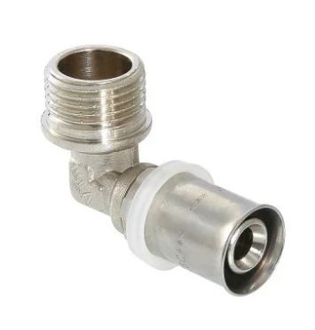 Угольник пресс с переходом на наружную резьбу 16х1/2 Valtec VTm.253.N.001604
