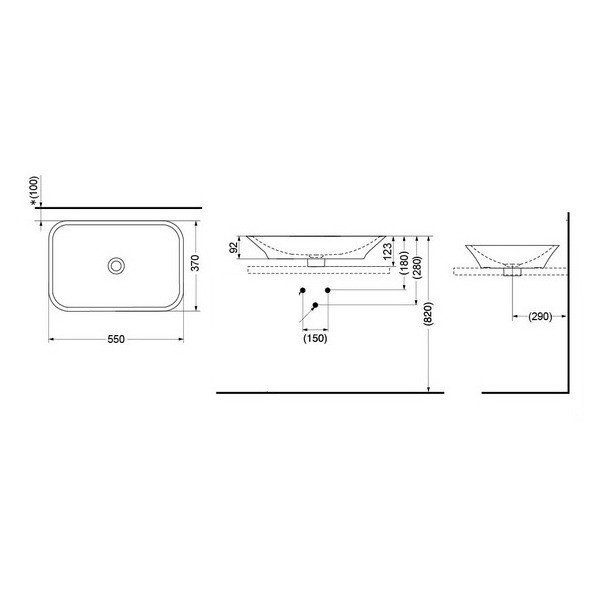 Раковина для ванной, MH TOTO, LW161B цвет: белый