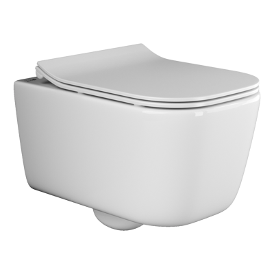 Подвесной унитаз с сиденьем Ceramicanova New day, белый арт. CN3005