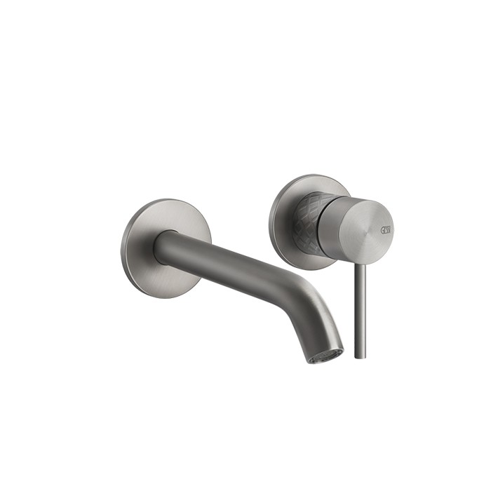 Встраиваемый смеситель для раковины с изливом 146-116мм, Gessi 316, steel brushed арт. 54183#239