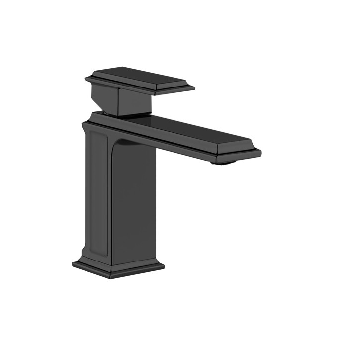 Смеситель для раковины на 1 отверстие, без донного клапана, Gessi Eleganza, черный металлик арт. 46002#706