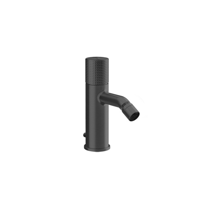 Смеситель для биде, 1 отв., с донным клапаном, Gessi Habito Cesello, black metal pvd арт. 70407#706