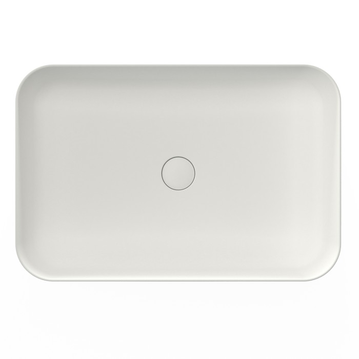 Раковина 600x400x130 накладная из искусственного камня, белая, Azario FRETTA ROUND - AZ-1358S