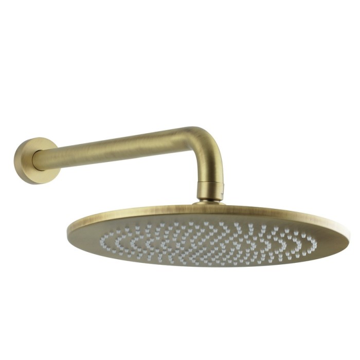 Верхний душ с защитой от известняка, d250 мм, латунь, Giulini Wellness, бронза матовая арт. 1707-25BROP