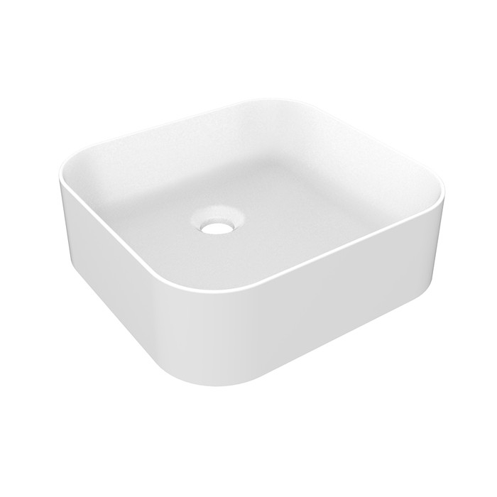 Раковина 39.4х37.4х10.2см., накладная, без отв., Gessi Rilievo, белый арт. 43456#516