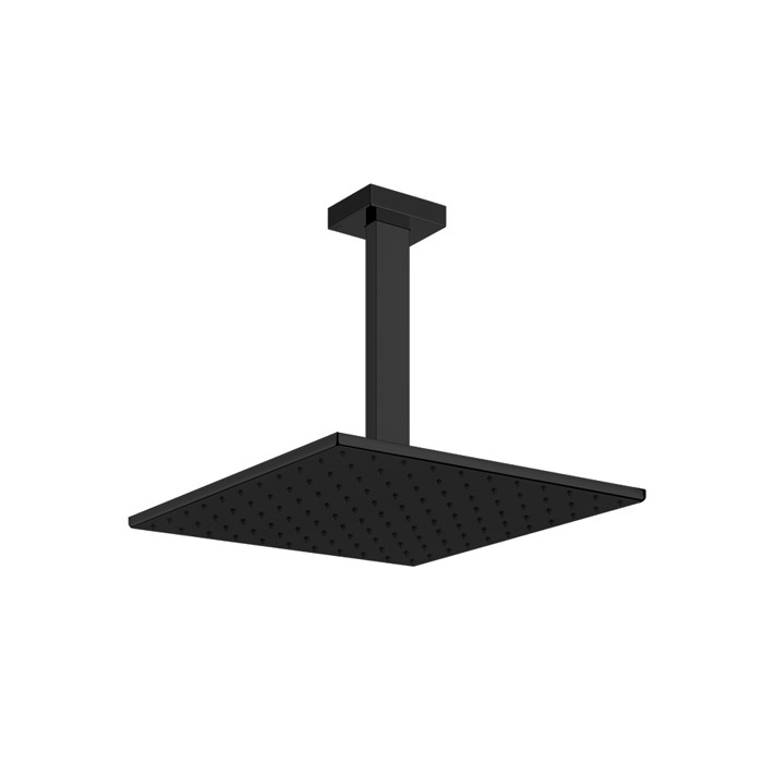 Верхний душ для потолочного крепления 300x300мм, Gessi Rettangolo, black xl арт. 15186#299