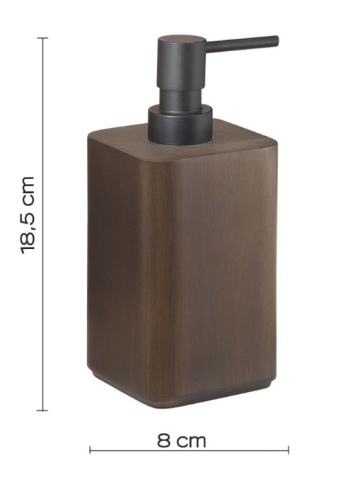 Настольный дозатор с пластиковой помпой Dafne Gedy, 3980(30) цвет: черный