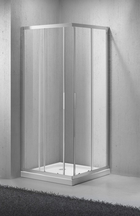 Душевой уголок 90x190 BelBagno, глянцевый хром, Sela арт. SELA-A-2-90-C-Cr