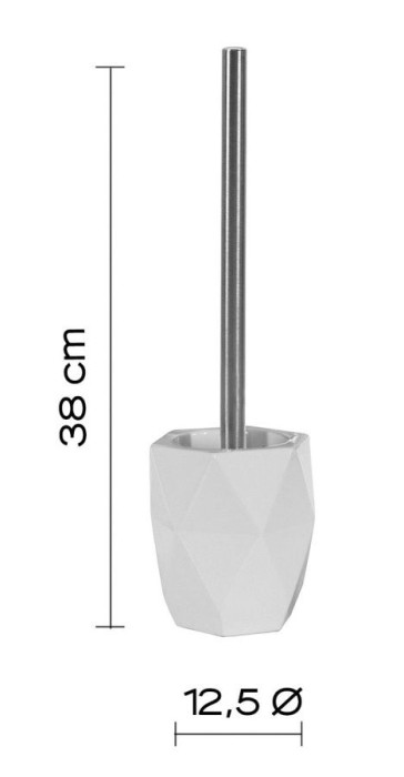 Напольный керамический ерш Dalia Gedy, DA33(02) цвет: хром