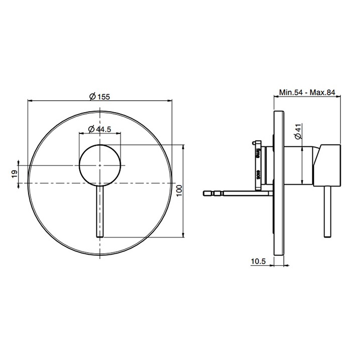 Fima Carlo Frattini Смеситель для душа, встраиваемый, Spillo Up, F3039X1OR цвет: золото