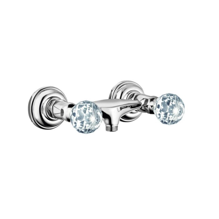 Смеситель для душа dn15, хрустальные рукоятки «made with swarovski® elements», 1926 Kludi, хром - 5161005g5