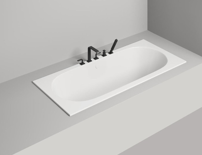 Ванна встраиваемая 190,8x80,3, глянцевая, Salini ORNELLA AXIS арт. 103412GRH