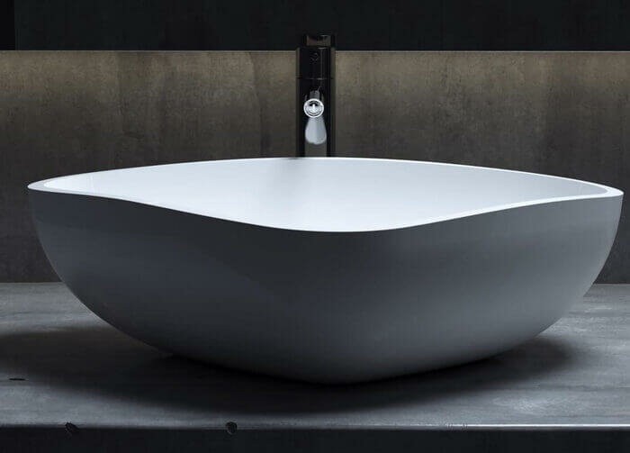 Раковина накладная 56x39, матовая, Salini GLORIA арт. 1102206MRF