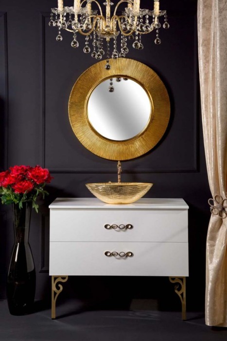 Зеркало shine gold d82, Boheme Neoart - 528-G