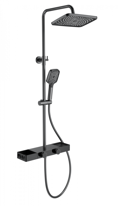 Душевая система, Wonzon &amp; Woghand, WW-B3552-BGG цвет: графит